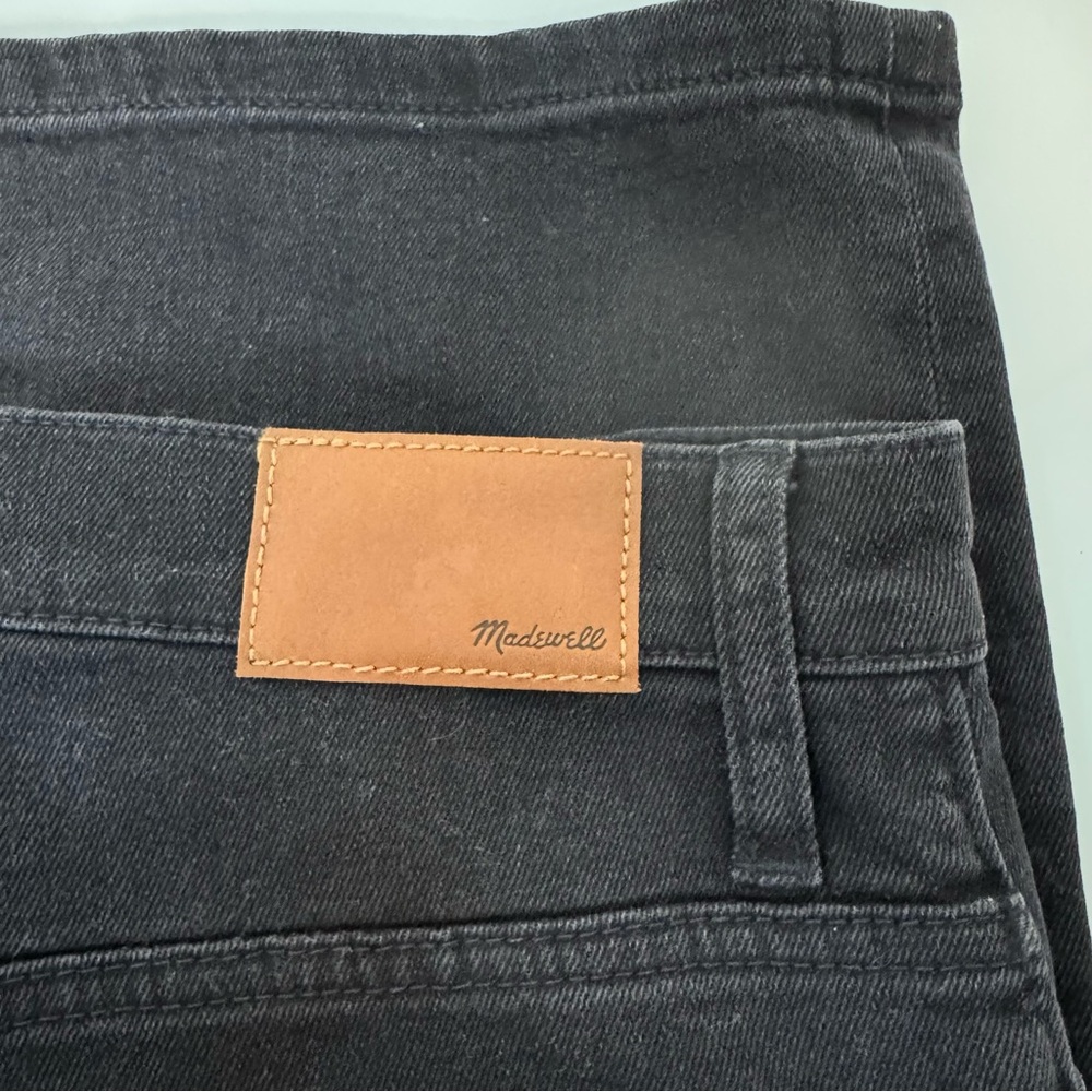 Madewell Black Wide Leg Crop Jeans Size 30P - Picture 5 of 7